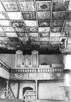 Drávaiványi templombelső fekete-fehér